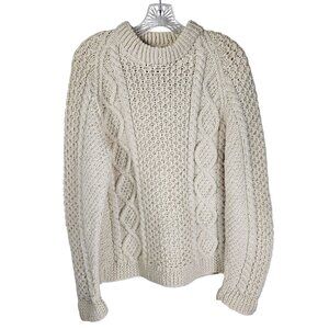 Wool Fisherman Cream Sweater